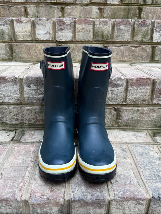 Hunter Shoes - Hunter Original Garden Stripe Short Rain Boots Navy Size 7